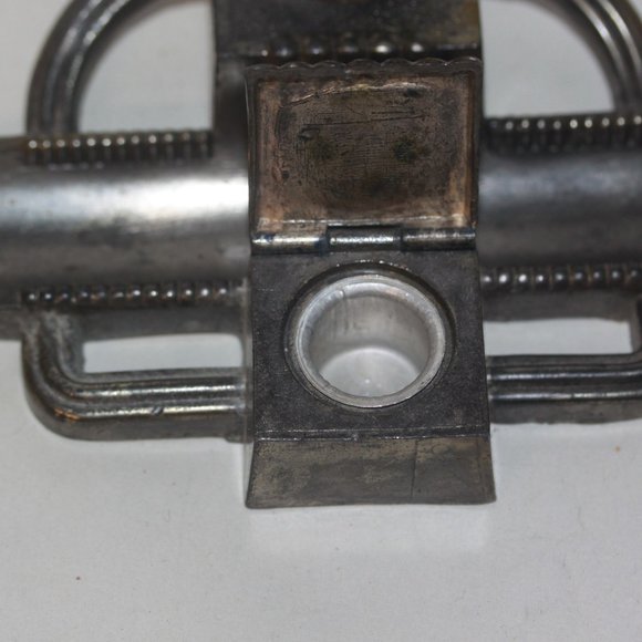 FRANCE INKWELL & Pen Rest Souvenir D'Alsage Stork Metal Unique - Picture 4 of 7